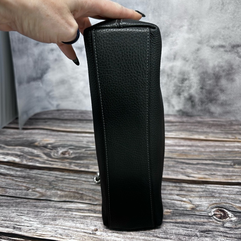 Coach Charlotte Shoulder Bag In Black EUC​ - Picture 6 of 12